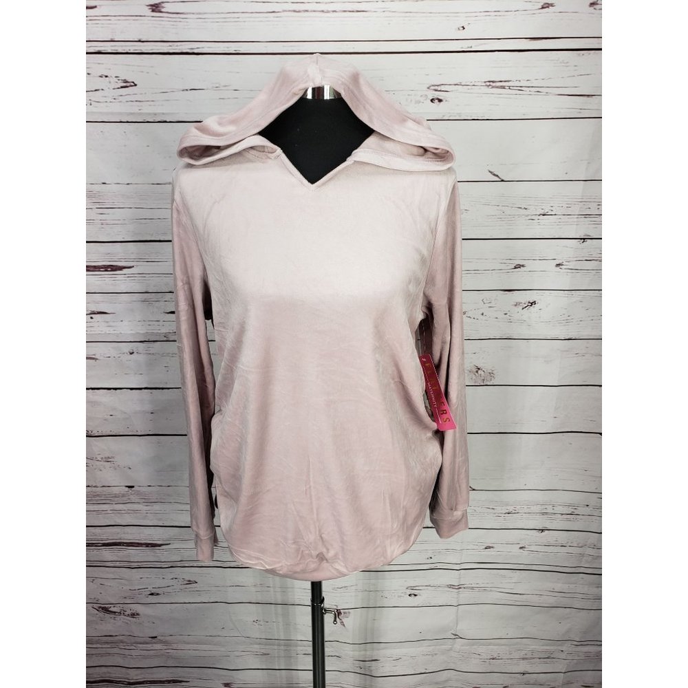 Feathers Maternity Lavender Pink Size Small Pullover Hoodie